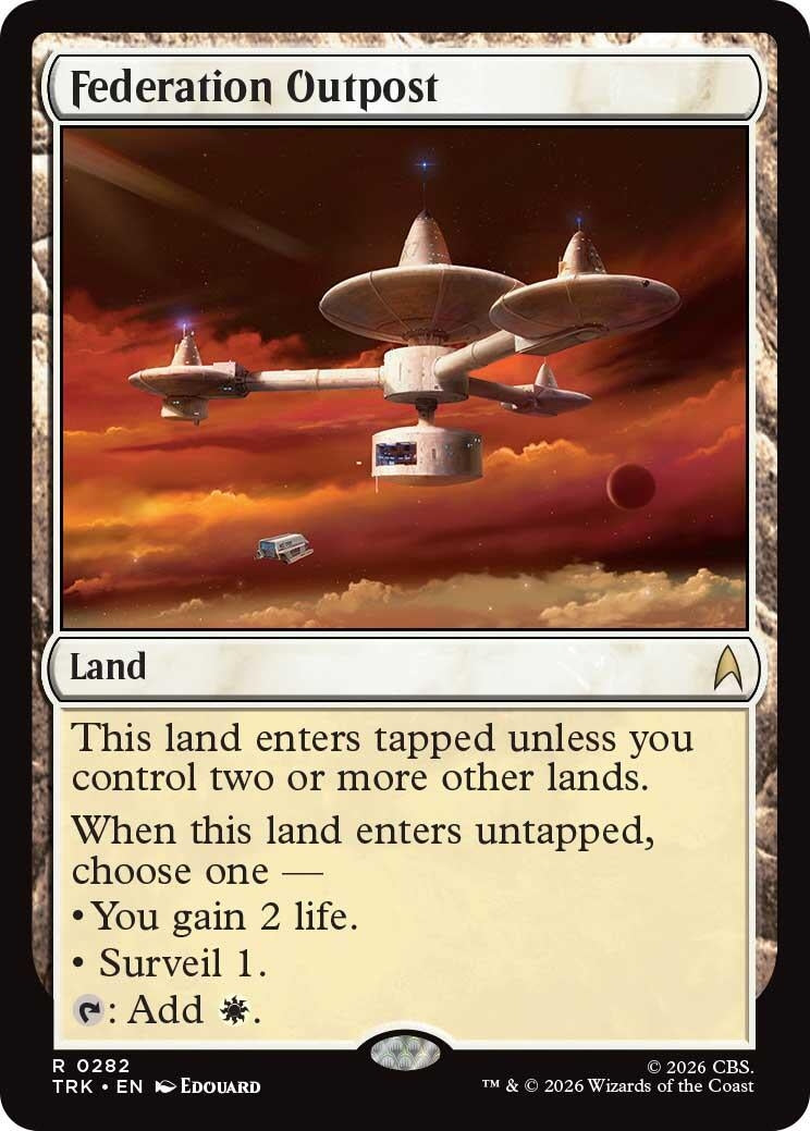 Image for Federation Outpost (282) (TRK) - Magic: The Gathering