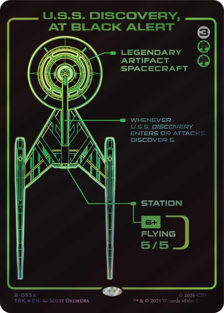 Image for U.S.S. Discovery, at Black Alert (Showcase) (554) (TRK) - Magic: The Gathering