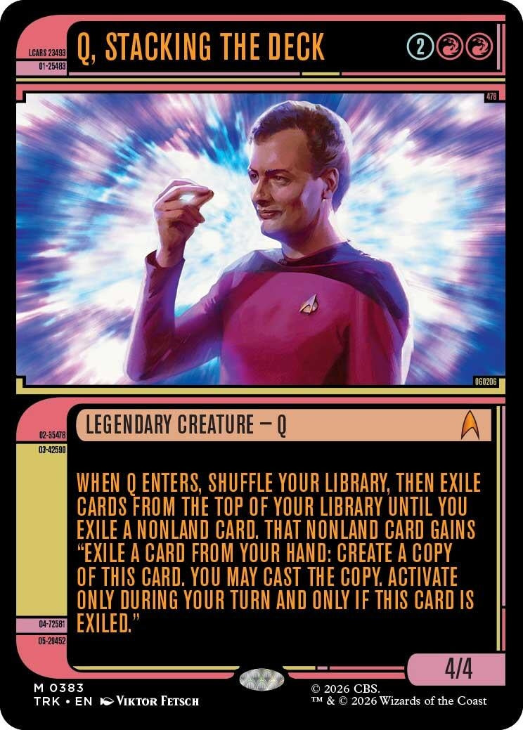 Image for Q, Stacking the Deck (Showcase) (383) (TRK) - Magic: The Gathering