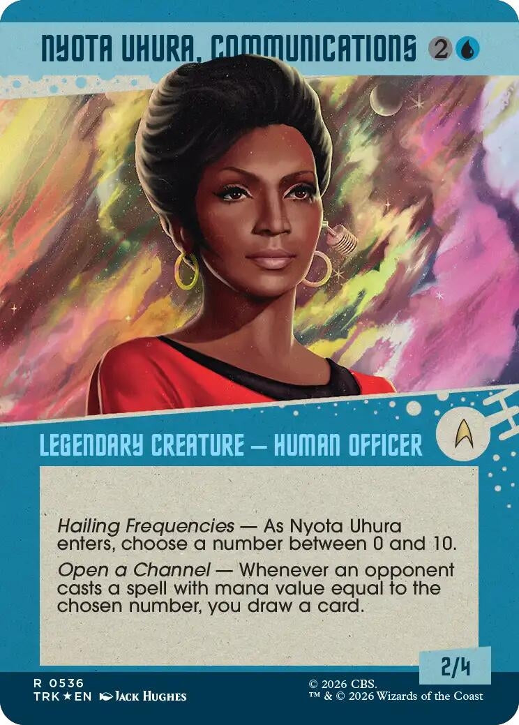 Image for Nyota Uhura, Communications (Showcase) (Surge Foil) (536) (TRK) - Magic: The Gathering