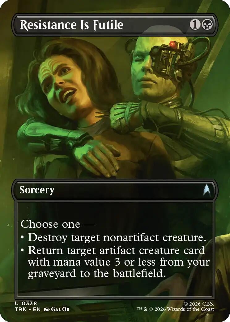Image for Resistance Is Futile (Borderless) (338) (TRK) - Magic: The Gathering