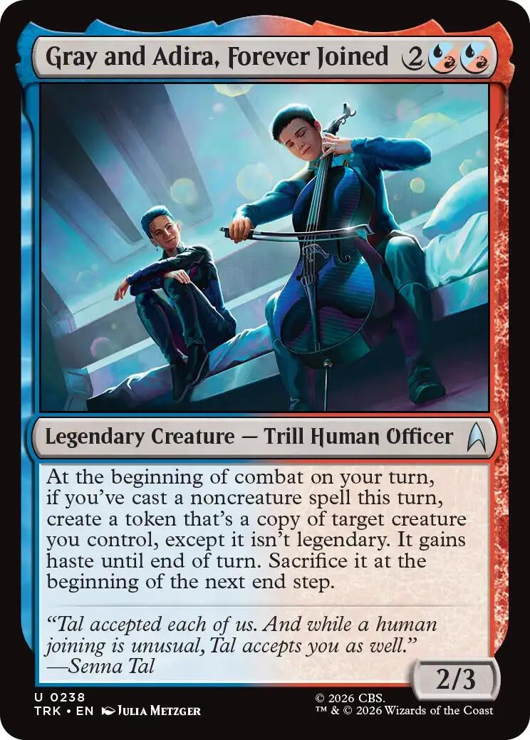 Image for Gray and Adira, Forever Joined (238) (TRK) - Magic: The Gathering