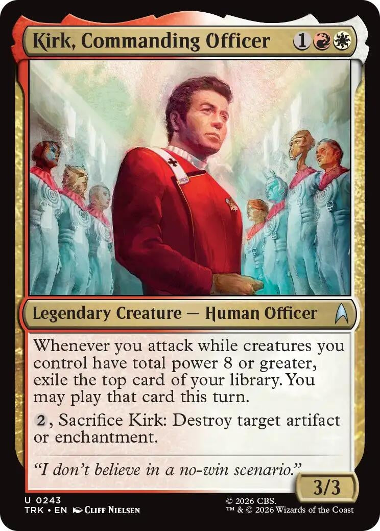 Image for Kirk, Commanding Officer (243) (TRK) - Magic: The Gathering