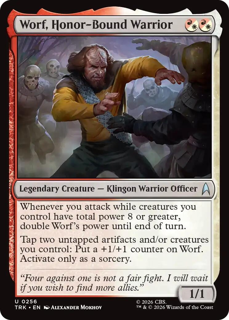 Image for Worf, Honor-Bound Warrior (256) (TRK) - Magic: The Gathering