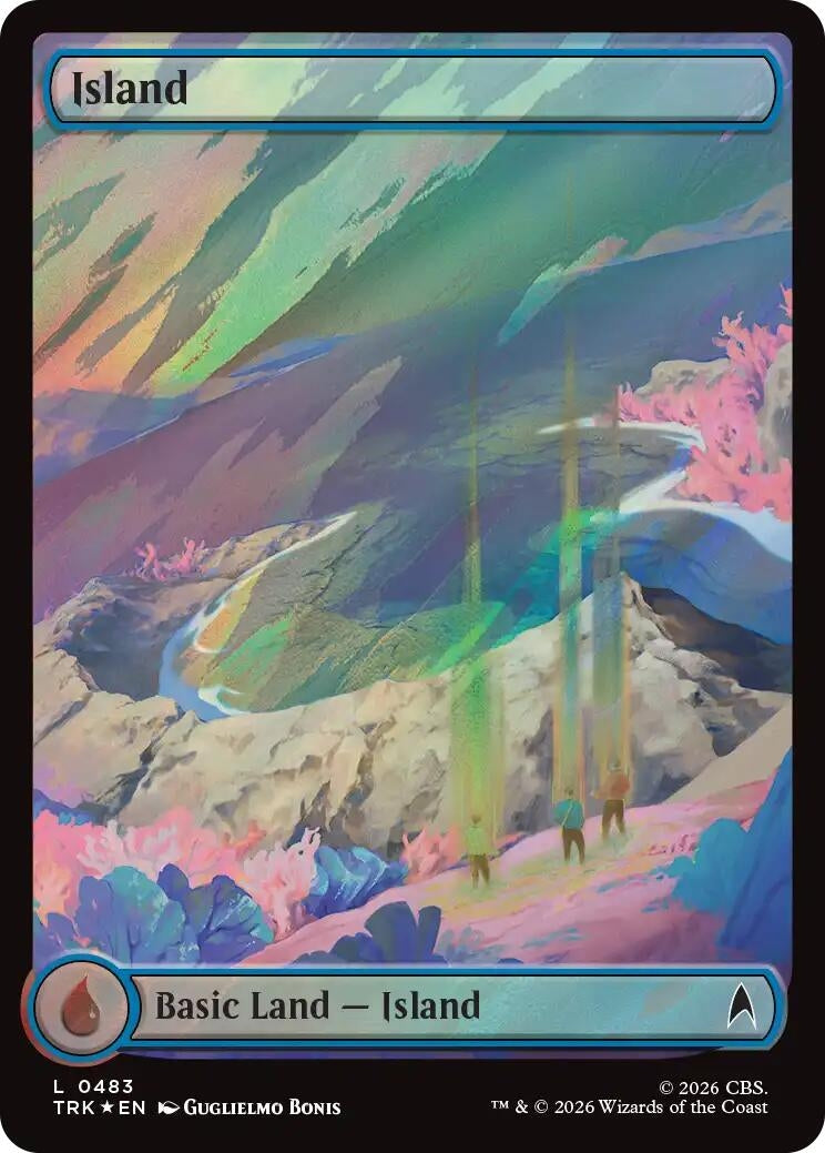 Image for Island (0483) (Surge Foil) (483) (TRK) - Magic: The Gathering