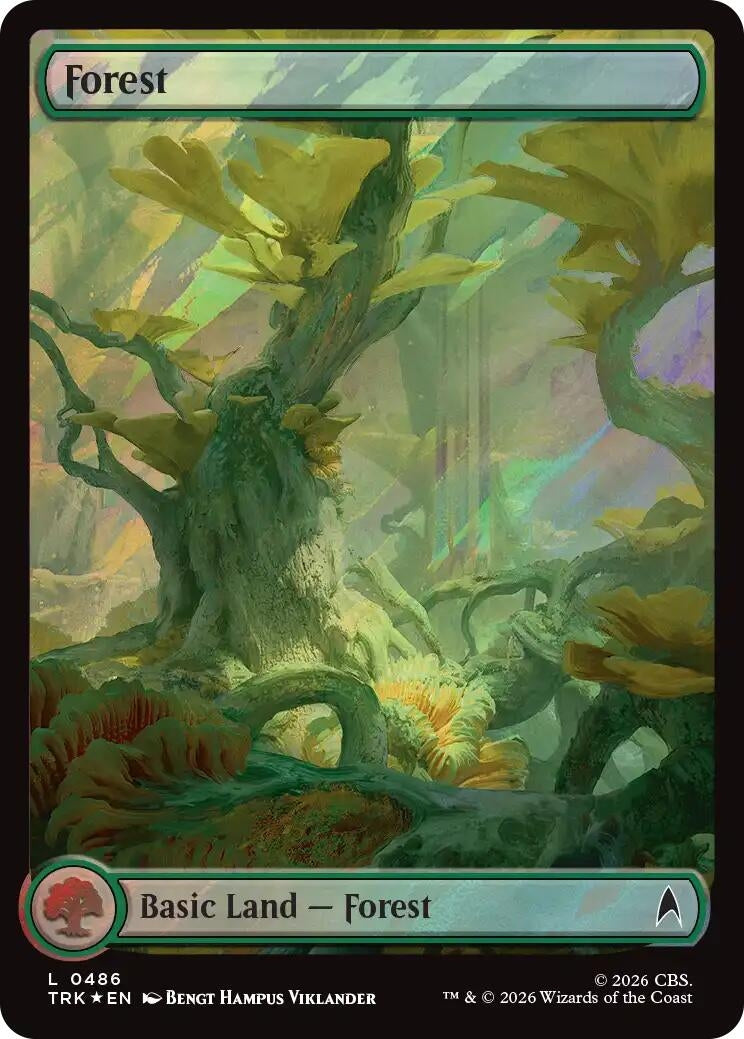 Image for Forest (0486) (Surge Foil) (486) (TRK) - Magic: The Gathering