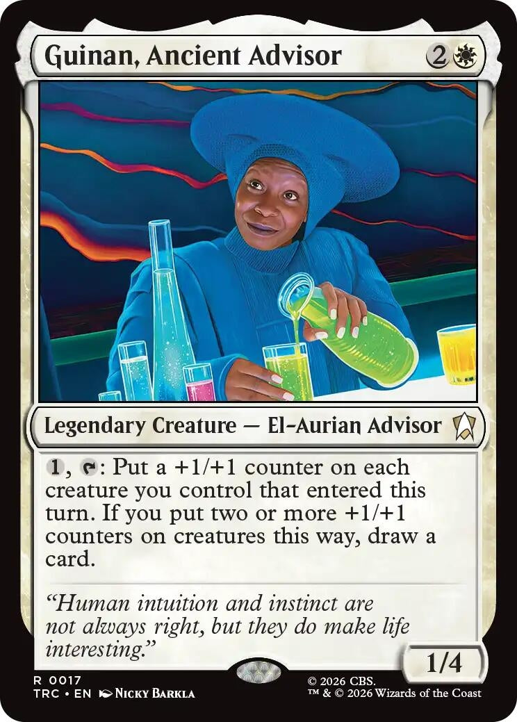 Image for Guinan, Ancient Advisor (Surge Foil) (17) (TRC) - Magic: The Gathering
