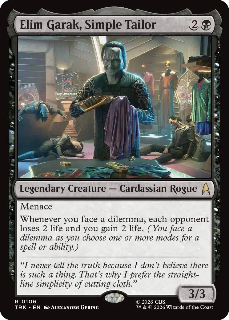 Image for Elim Garak, Simple Tailor (106) (TRK) - Magic: The Gathering