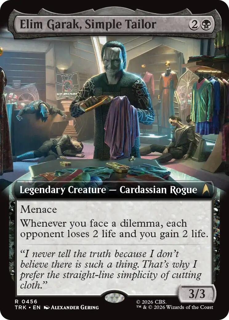 Image for Elim Garak, Simple Tailor (Extended Art) (456) (TRK) - Magic: The Gathering