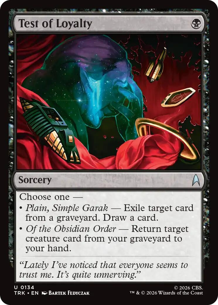 Image for Test of Loyalty (134) (TRK) - Magic: The Gathering