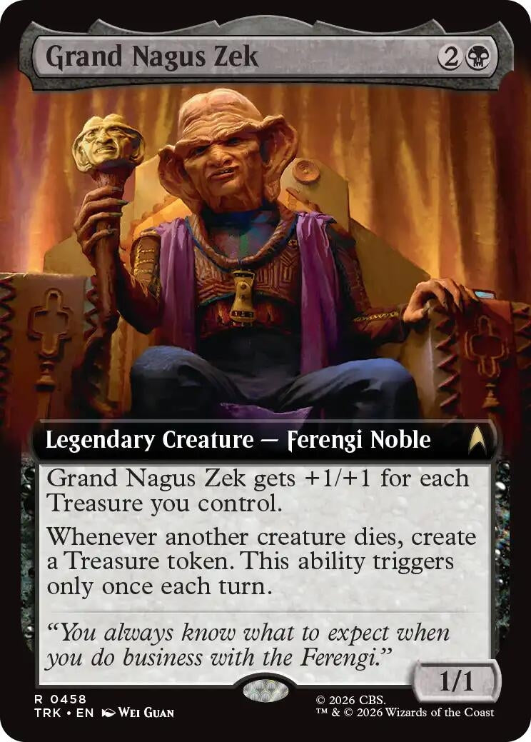 Image for Grand Nagus Zek (Extended Art) (458) (TRK) - Magic: The Gathering