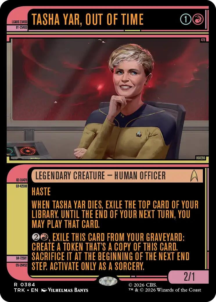 Image for Tasha Yar, Out of Time (Showcase) (384) (TRK) - Magic: The Gathering