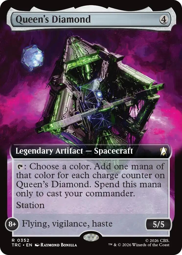 Image for Queen's Diamond (Extended Art) (352) (TRC) - Magic: The Gathering