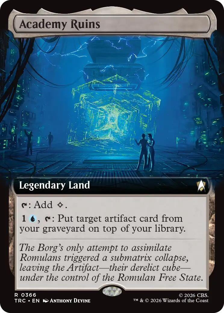 Image for Academy Ruins (Extended Art) (366) (TRC) - Magic: The Gathering