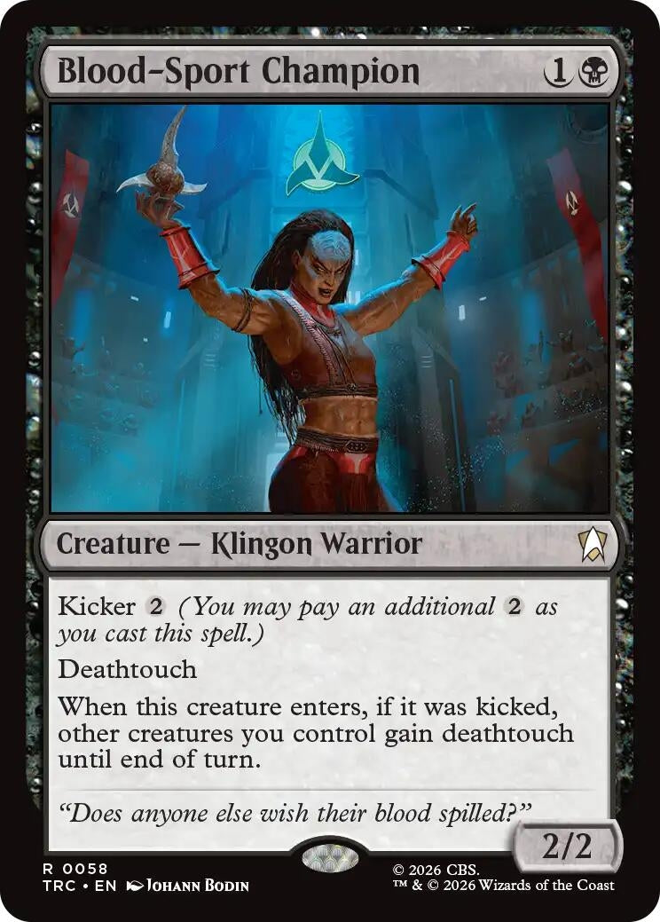 Image for Blood-Sport Champion (Surge Foil) (TRC) - Magic: The Gathering