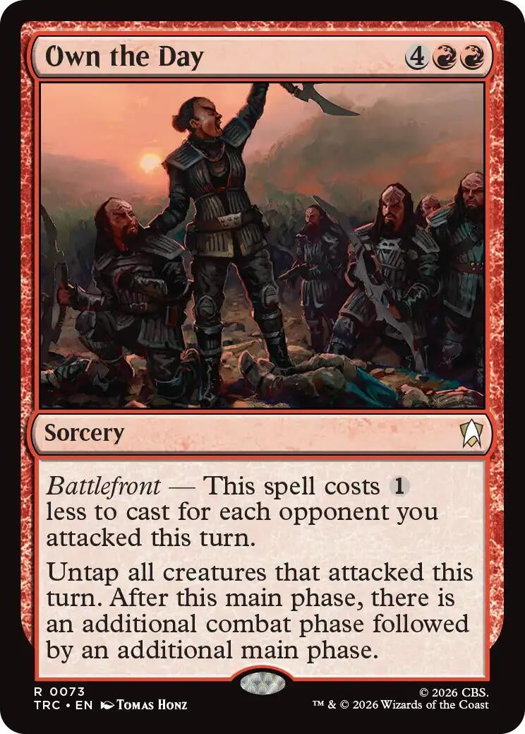Image for Own the Day (Surge Foil) (TRC) - Magic: The Gathering