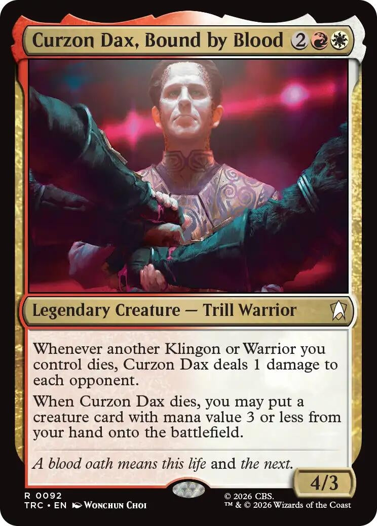 Image for Curzon Dax, Bound by Blood (TRC) - Magic: The Gathering