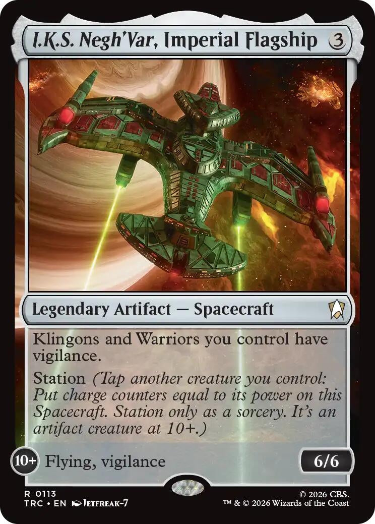 Image for I.K.S. Negh'Var, Imperial Flagship (Surge Foil) (TRC) - Magic: The Gathering