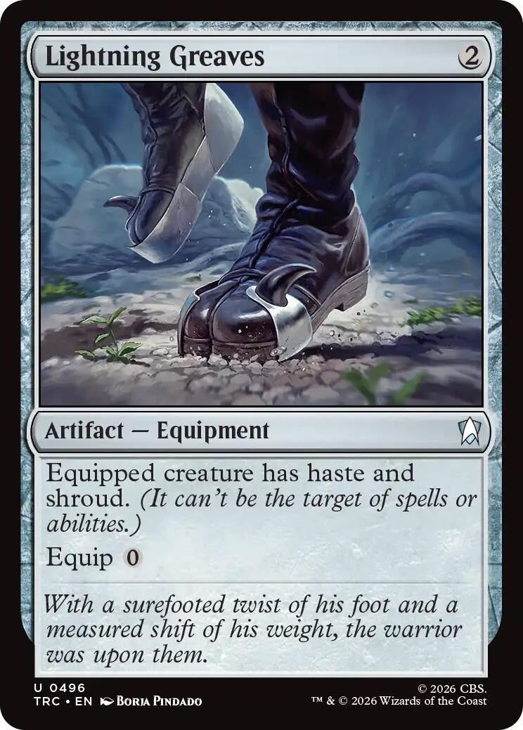 Image for Lightning Greaves (Surge Foil) (TRC) - Magic: The Gathering