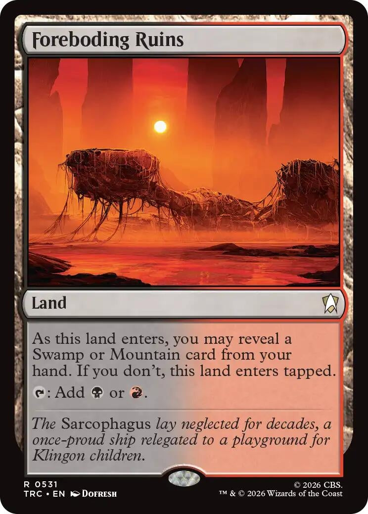 Image for Foreboding Ruins (Surge Foil) (TRC) - Magic: The Gathering