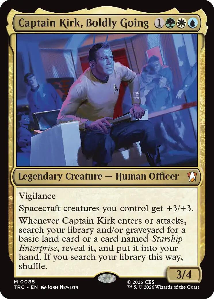 Image for Captain Kirk, Boldly Going (85) (TRC) - Magic: The Gathering