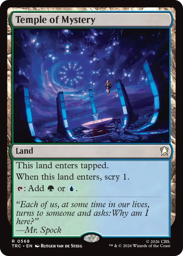 Image for Temple of Mystery (Surge Foil) (568) (TRC) - Magic: The Gathering