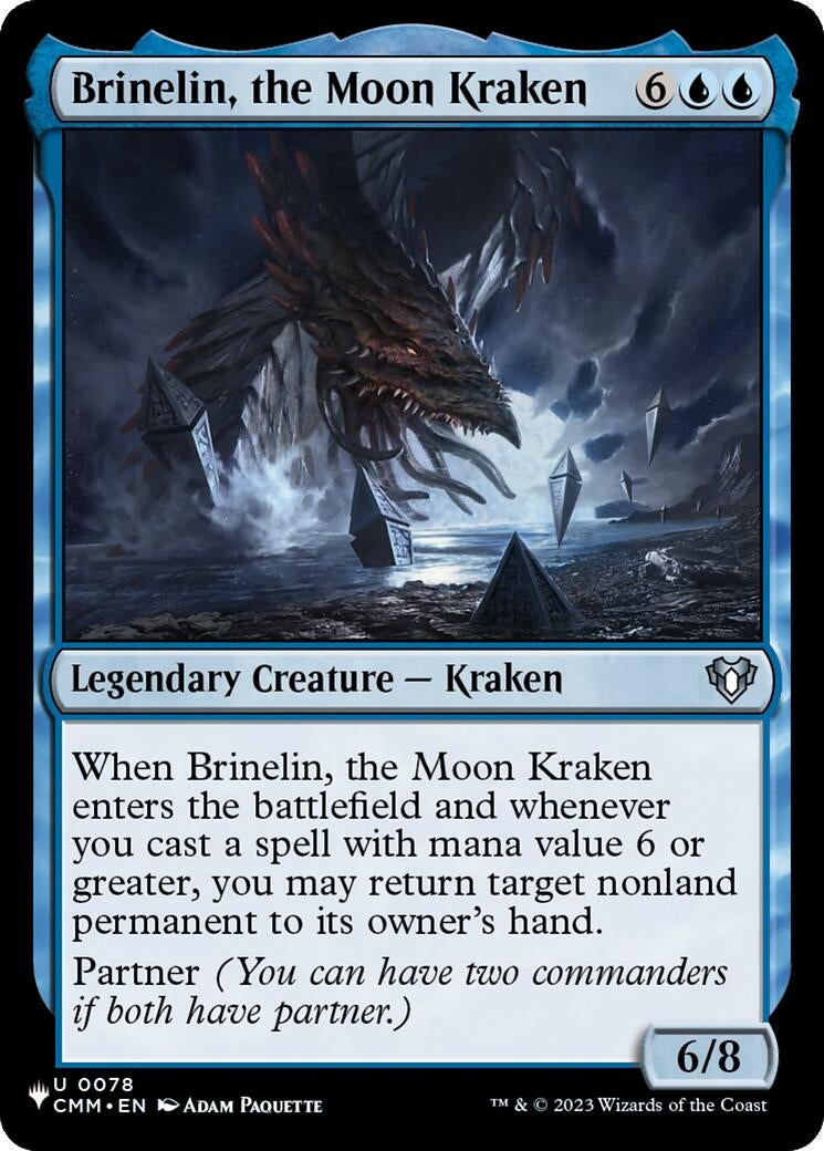 Image for Brinelin, the Moon Kraken (CMM) (CMM) - Magic: The Gathering