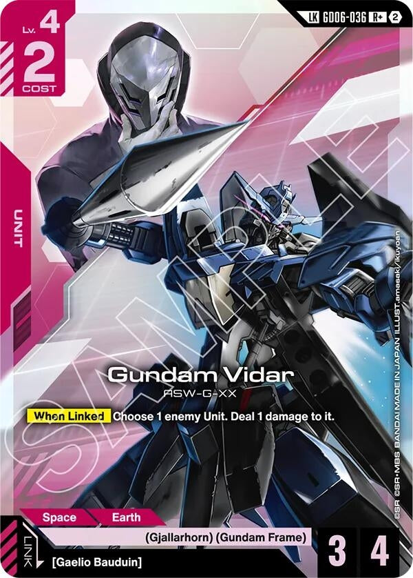 Image for Gundam Vidar (R+) (Link Rare) (GD06-036) (GD06) - Gundam Card Game