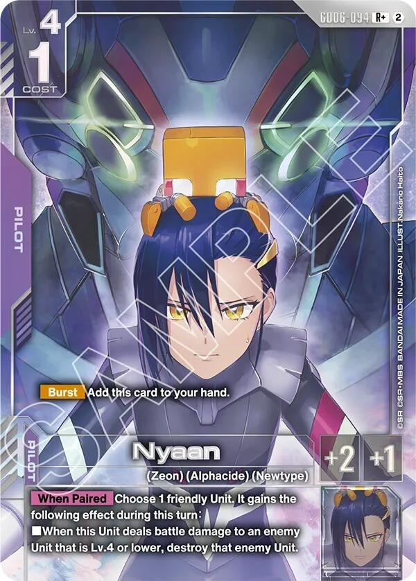 Image for Nyaan (R+) (GD06-094) (GD06) - Gundam Card Game