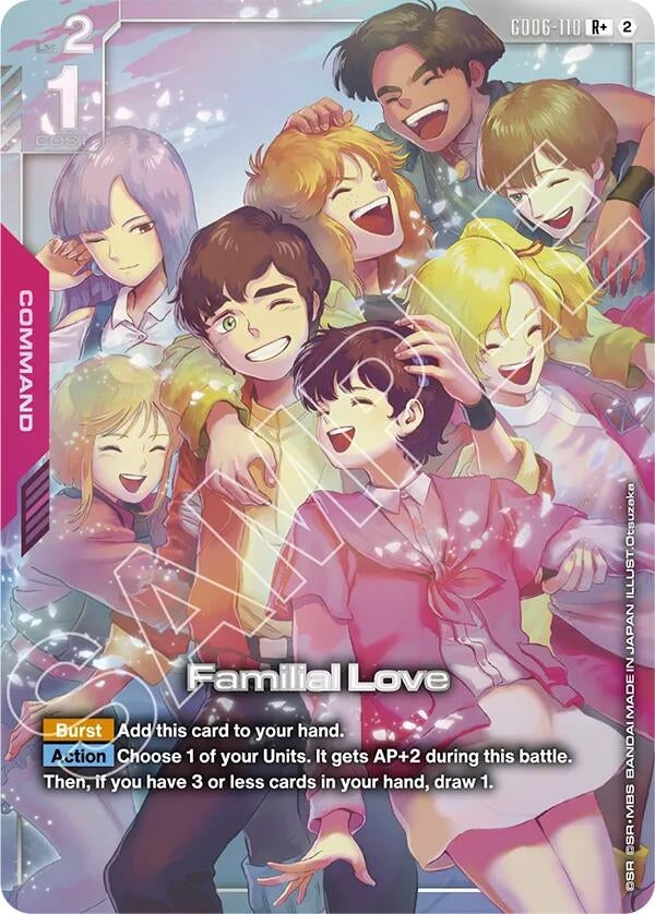 Image for Familial Love (R+) (GD06-110) (GD06) - Gundam Card Game
