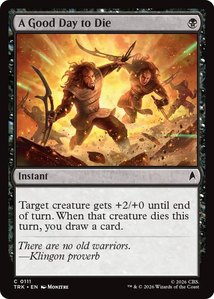 Image for A Good Day to Die (TRK) - Magic: The Gathering
