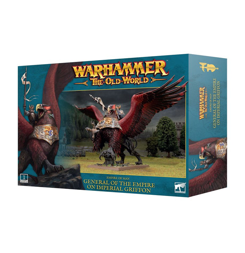 Warhammer the Old World: Empire of Man general on imperial griffon