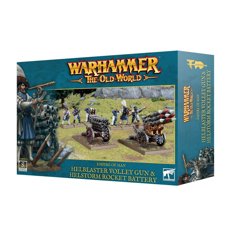 Warhammer the Old World: Empire of Man: Empire Helblaster Volley Gun & Helstorm Rocket Battery