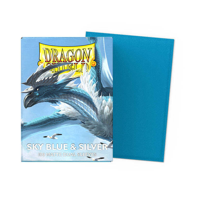 Dragon Shield Dual Matte Sky Blue & Silver