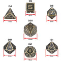 ENHANCE Ancient Bronze Polyhedral Dice Set (7)