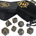ENHANCE Ancient Bronze Polyhedral Dice Set (7)