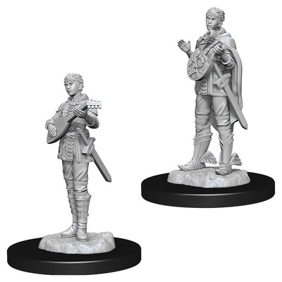 WizKids Nolzur's Marvelous Miniatures: Unpainted Miniatures: Female Half-Elf Bard