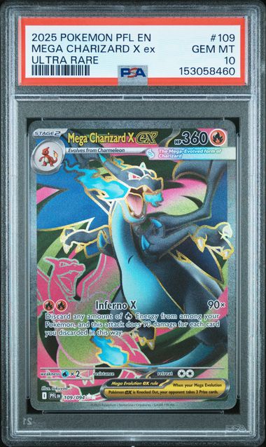 2025 Pokemon Mega Charizard [Consignment] 2025 PHANTASMAL FLAMES PSA 10