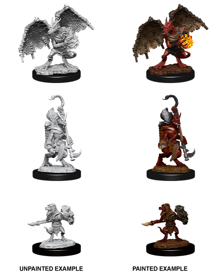 WizKids Nolzur's Marvelous Miniatures: Unpainted Miniatures: Kobold Inventor, Dragonshield & Sorceror
