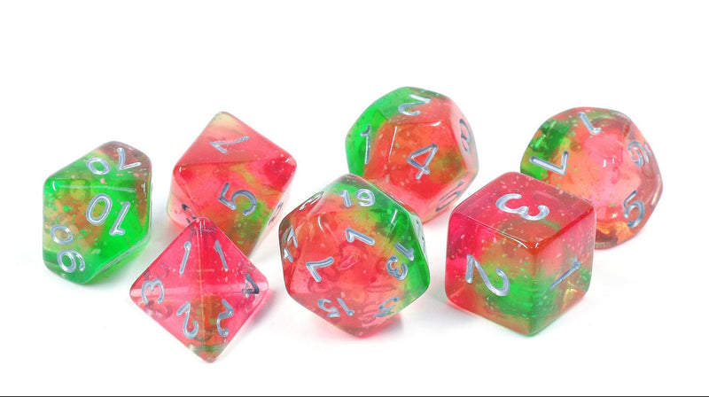 Sirius Lotus Glowworm Polyhedral Dice Set