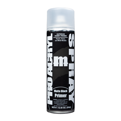 Pro Acryl: Matte Black Primer Spray