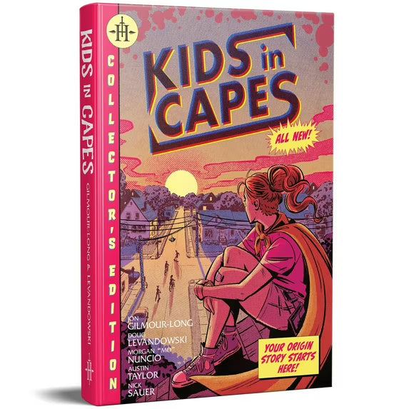 Renegade Game Studios: Kids in Capes - Hardcover- Superhero RPG Book, Spin-Off Of Kids On Bikes Tabletop Roleplaying Game, 160 Page, Comic Style