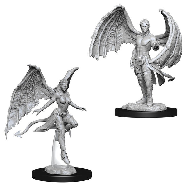 WizKids Nolzur's Marvelous Miniatures: Unpainted Miniatures: Succubus & Incubus
