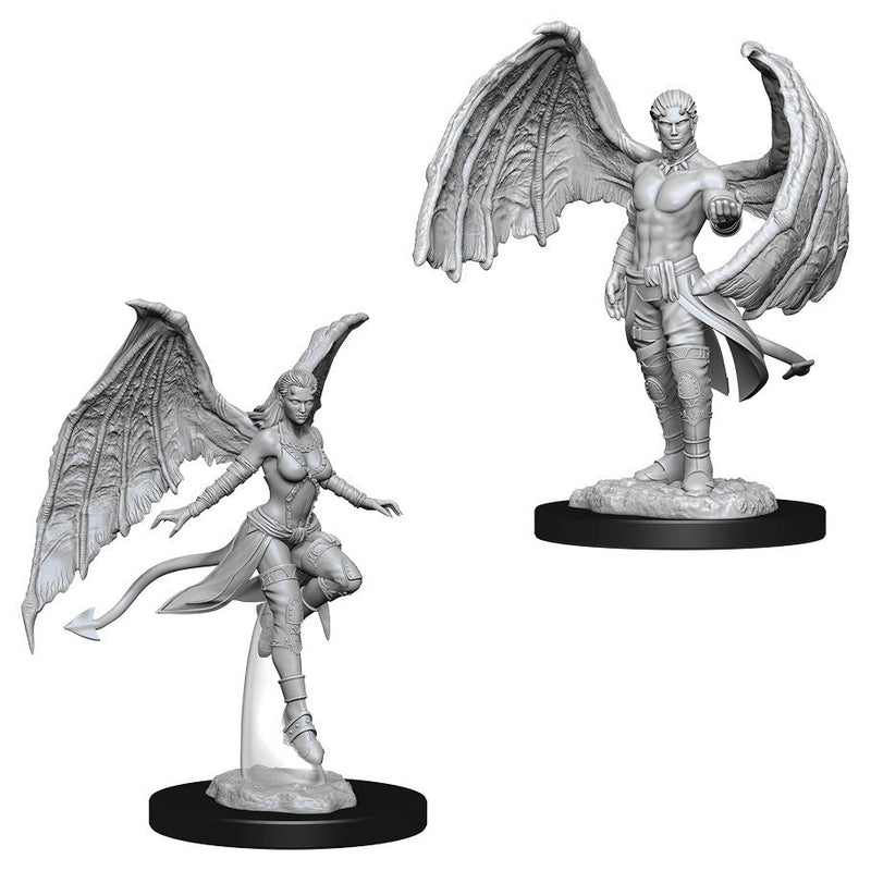 WizKids Nolzur's Marvelous Miniatures: Unpainted Miniatures: Succubus & Incubus