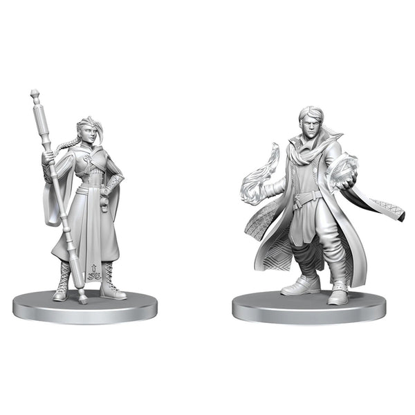 Critical Role Unpainted Miniatures: Beauregard Lionett & Caleb Widogast