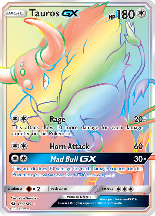 Tauros GX (156/149) [Sun & Moon: Base Set]