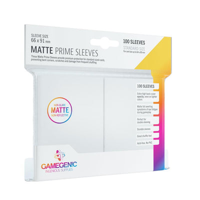 Prime Sleeves White 100 Matte