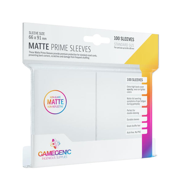Prime Sleeves White 100 Matte