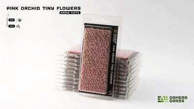 Gamers Grass Tufts: Flowers- Pink Orchid Tiny Flowers