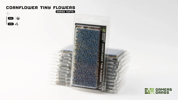 Gamers Grass Tufts: Flowers- Cornflower Tiny Flowers
